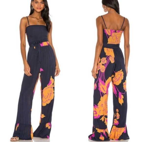 Maaji Convertible Smocked Back Waist Tie Jumpsuit M NWT - Picture 12 of 12